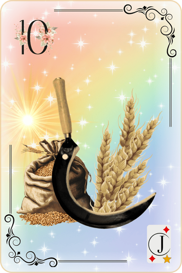 Carte Lenormand Magic Luna 10 - La Faux Signification