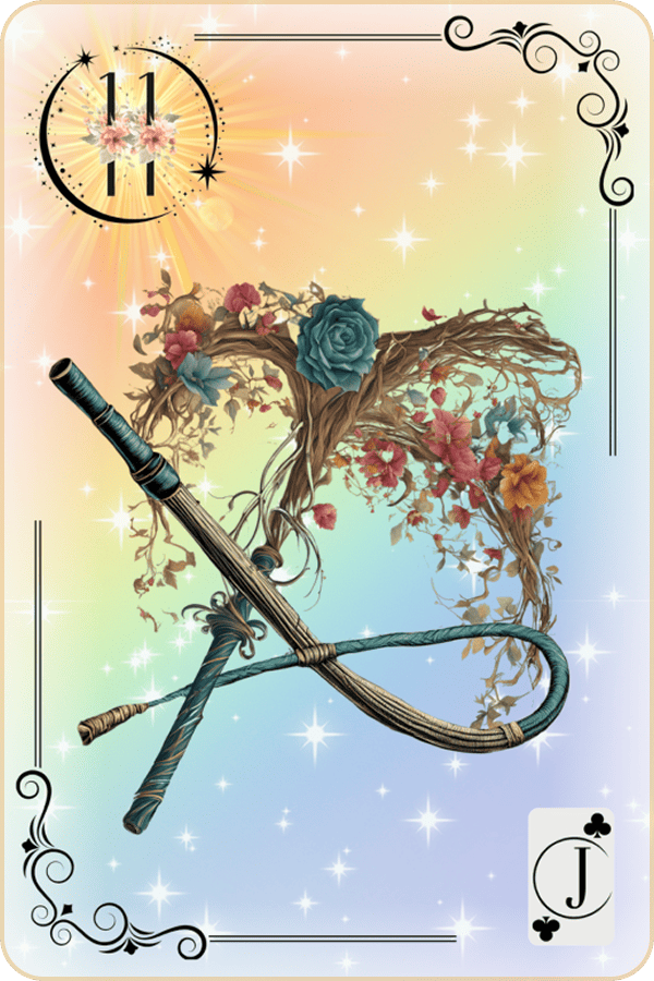 Carte Lenormand Magic Luna 11 - Le Fouet Signification