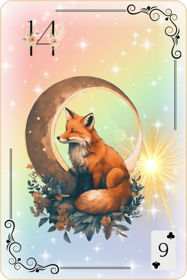 Carte Lenormand Magic Luna 14 - Le Renard Signification