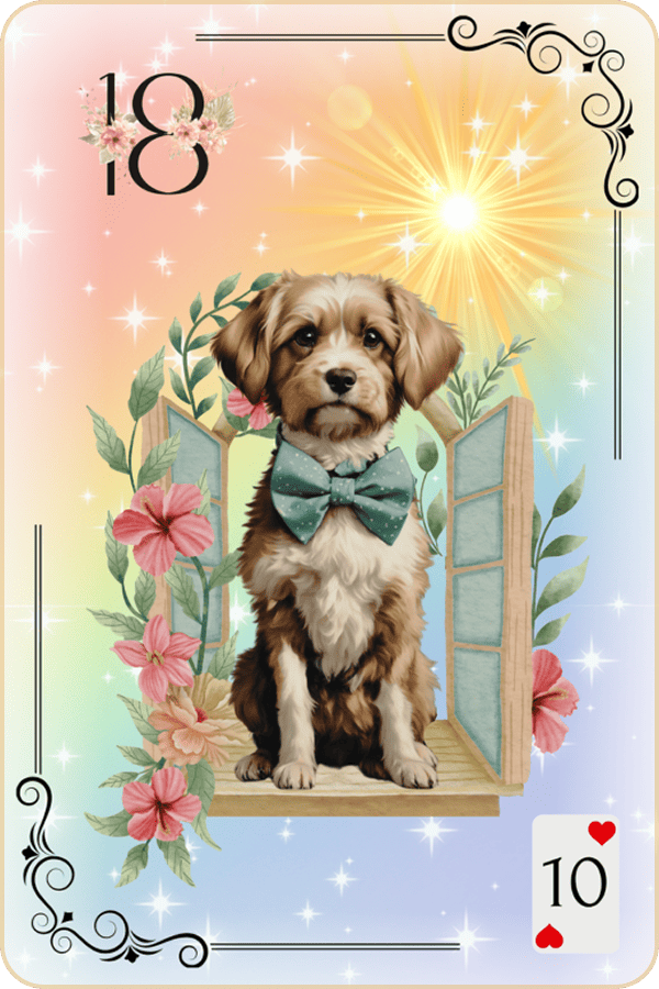 Carte Lenormand Magic Luna 18 - Le Chien Signification