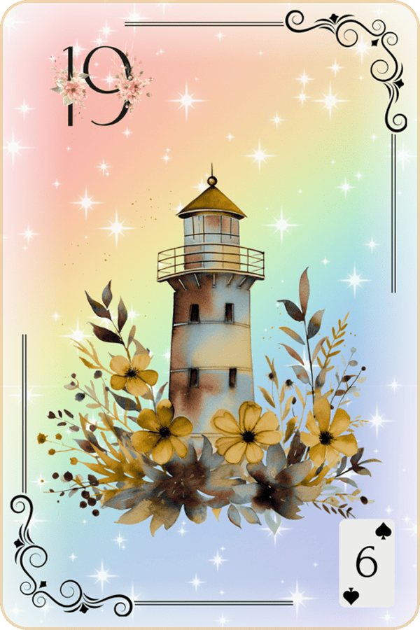 Carte Lenormand Magic Luna 19 - La Tour Signification