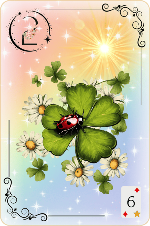Carte Lenormand Magic Luna 2 - Le Trèfle Signification