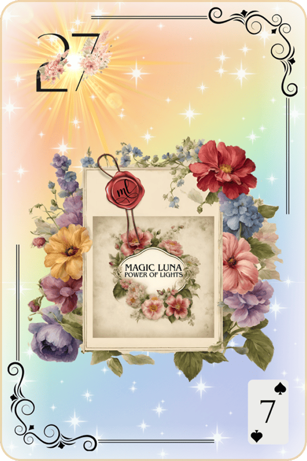 Carte Lenormand Magic Luna 27 - La Lettre Signification
