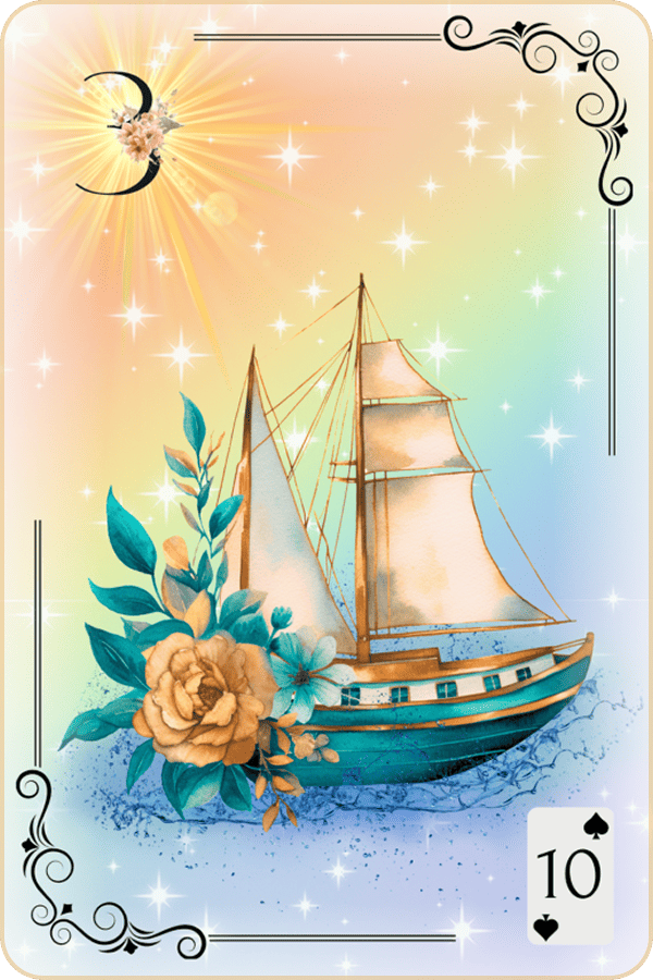 Carte Lenormand Magic Luna 3 - Le Bateau Signification