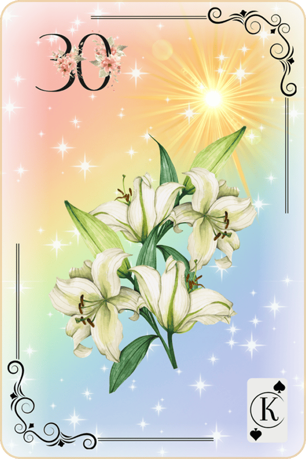 Carte Lenormand Magic Luna 30 - Le Lys Signification