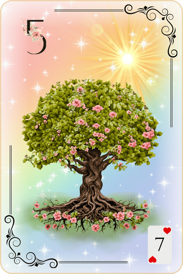 Carte Lenormand Magic Luna 5 - L'Arbre Signification