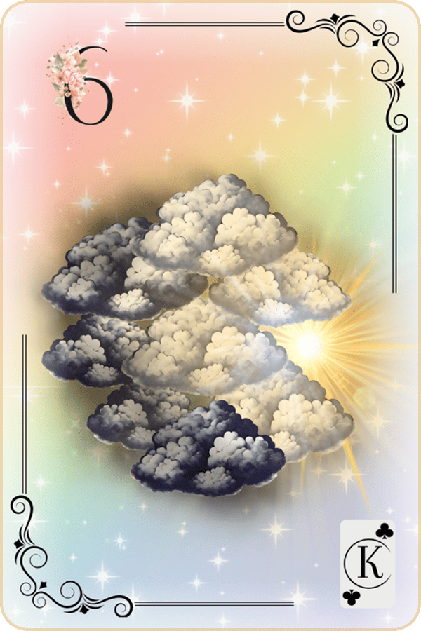 Carte Lenormand Magic Luna 6 - Les Nuages Signification