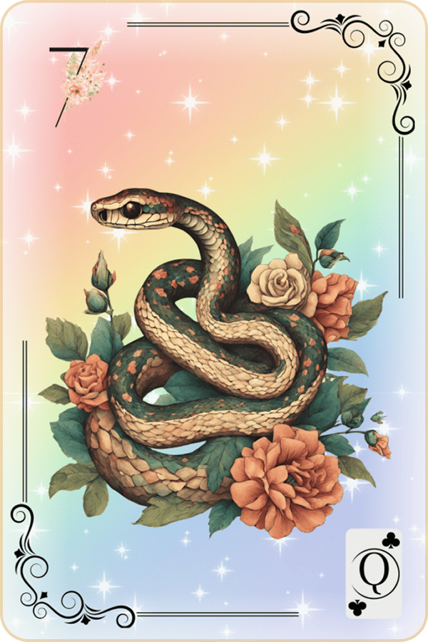 Carte Lenormand Magic Luna 7 - Le Serpent Signification